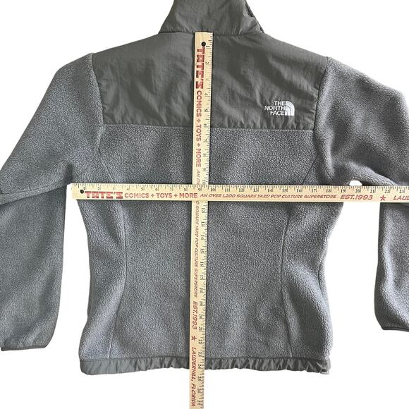 The North Face Polartec Recycled Fleece Jacket Womens Small Gray Full Zip - Picture 8 of 14